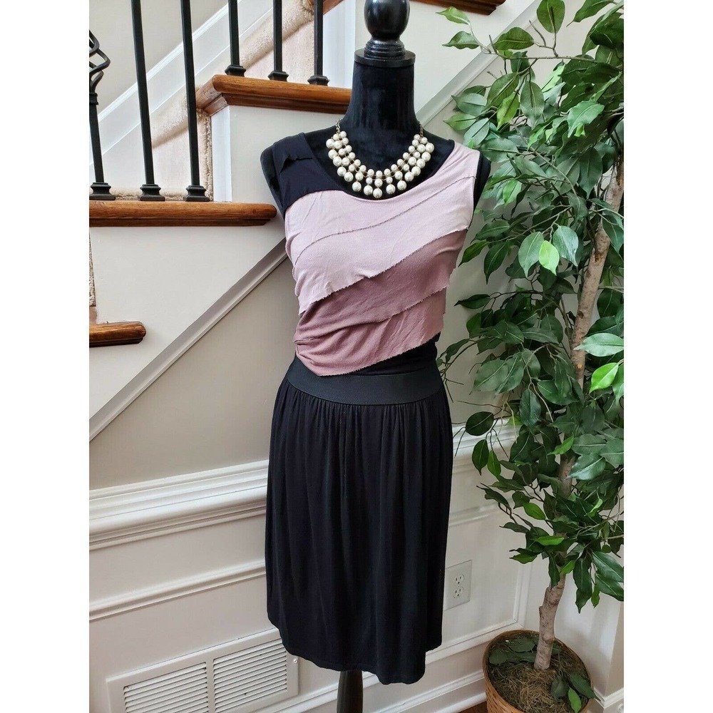 The Limited Women's Rayon Round Neck Sleeveless Knee Length Dress Size M